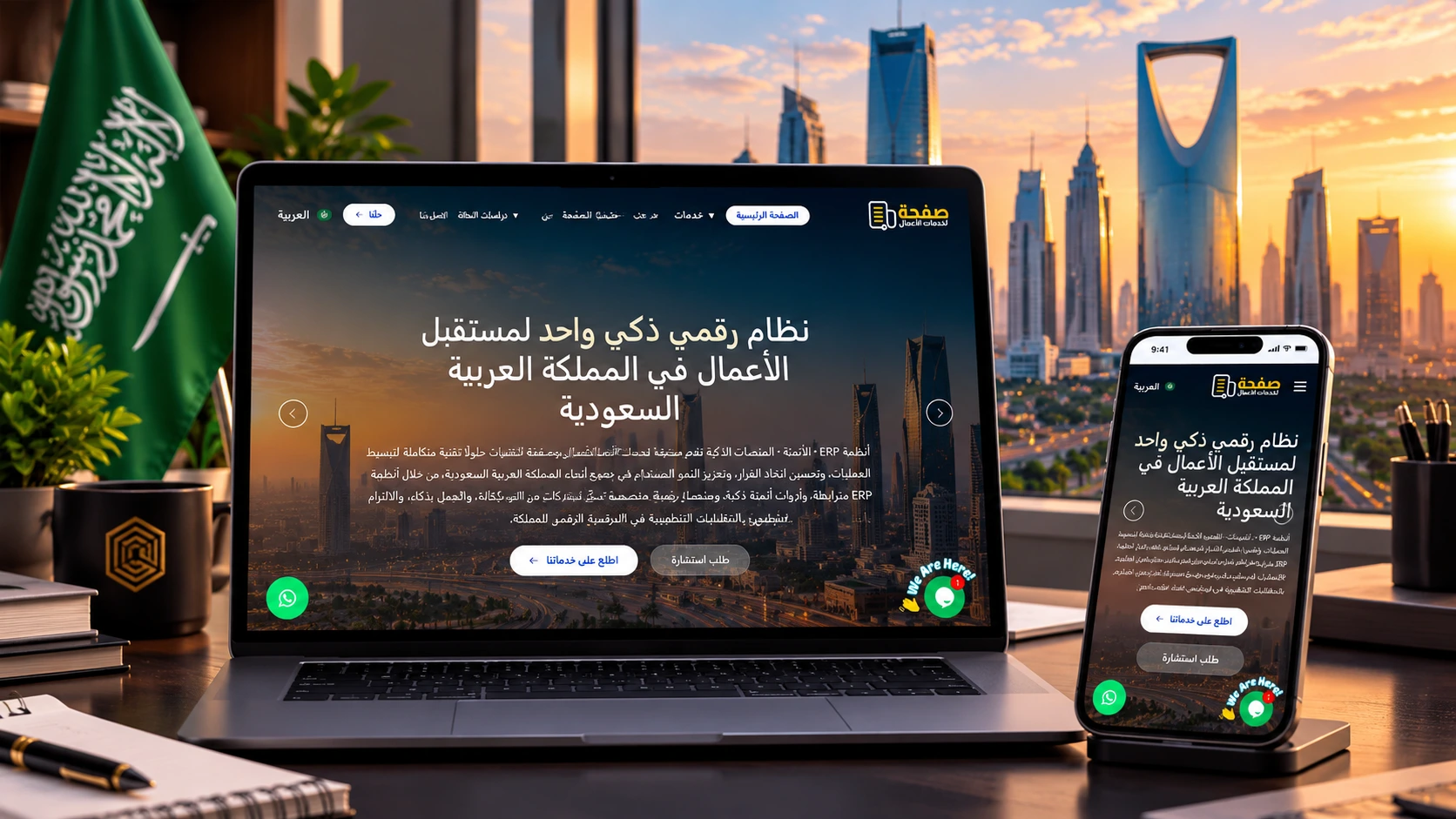 شركة تصميم مواقع إلكترونية في السعودية | صفحـة
