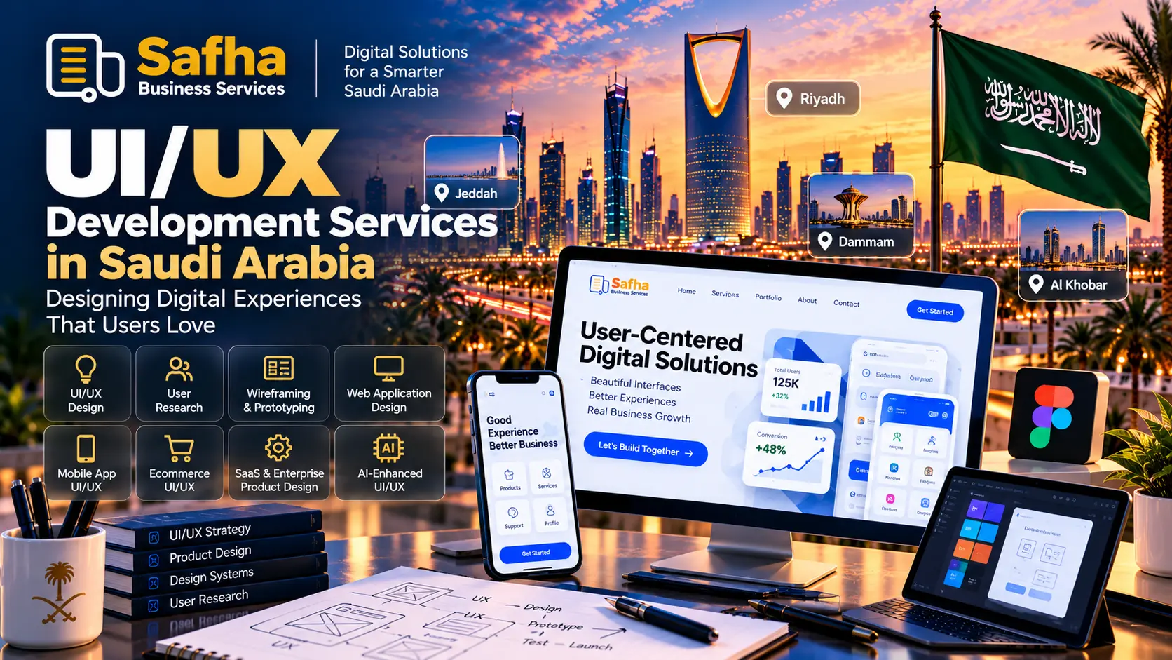 Professional UI UX Development Services | Saudi Arabia