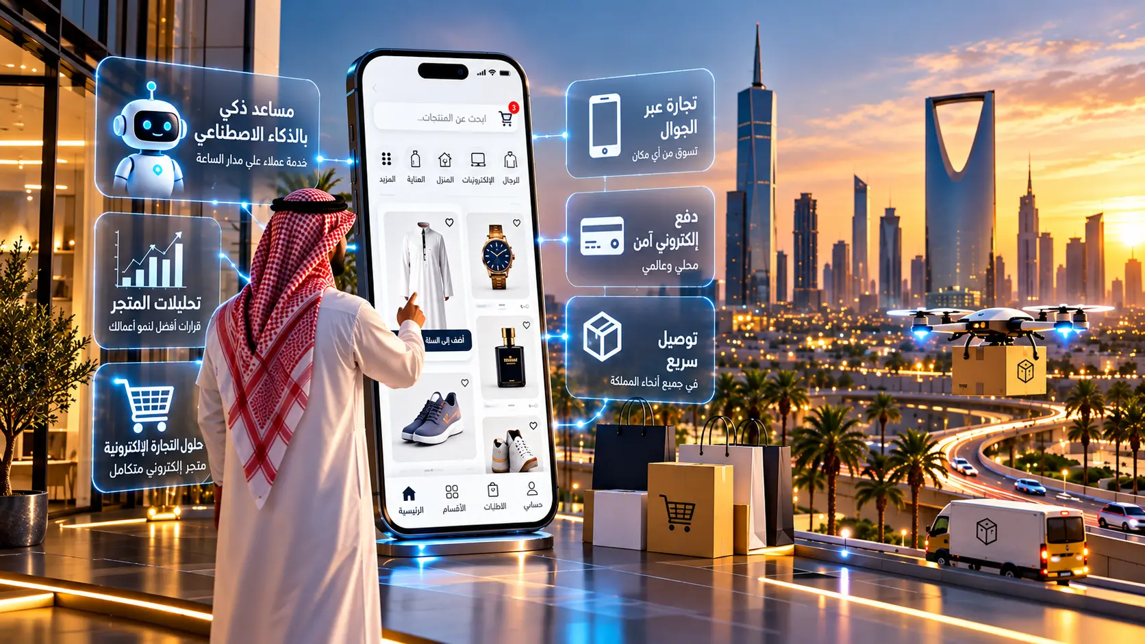 حلول التجارة الإلكترونية الحديثة للشركات في السعودية