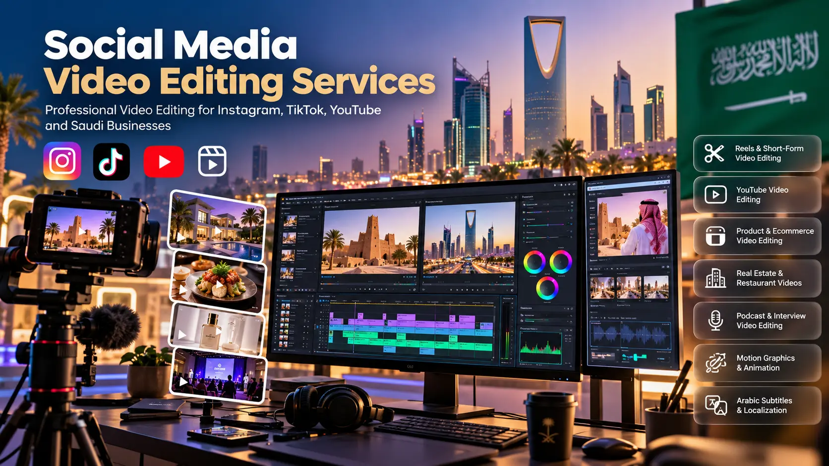 Professional Video Editing Services Saudi Arabia | Safha